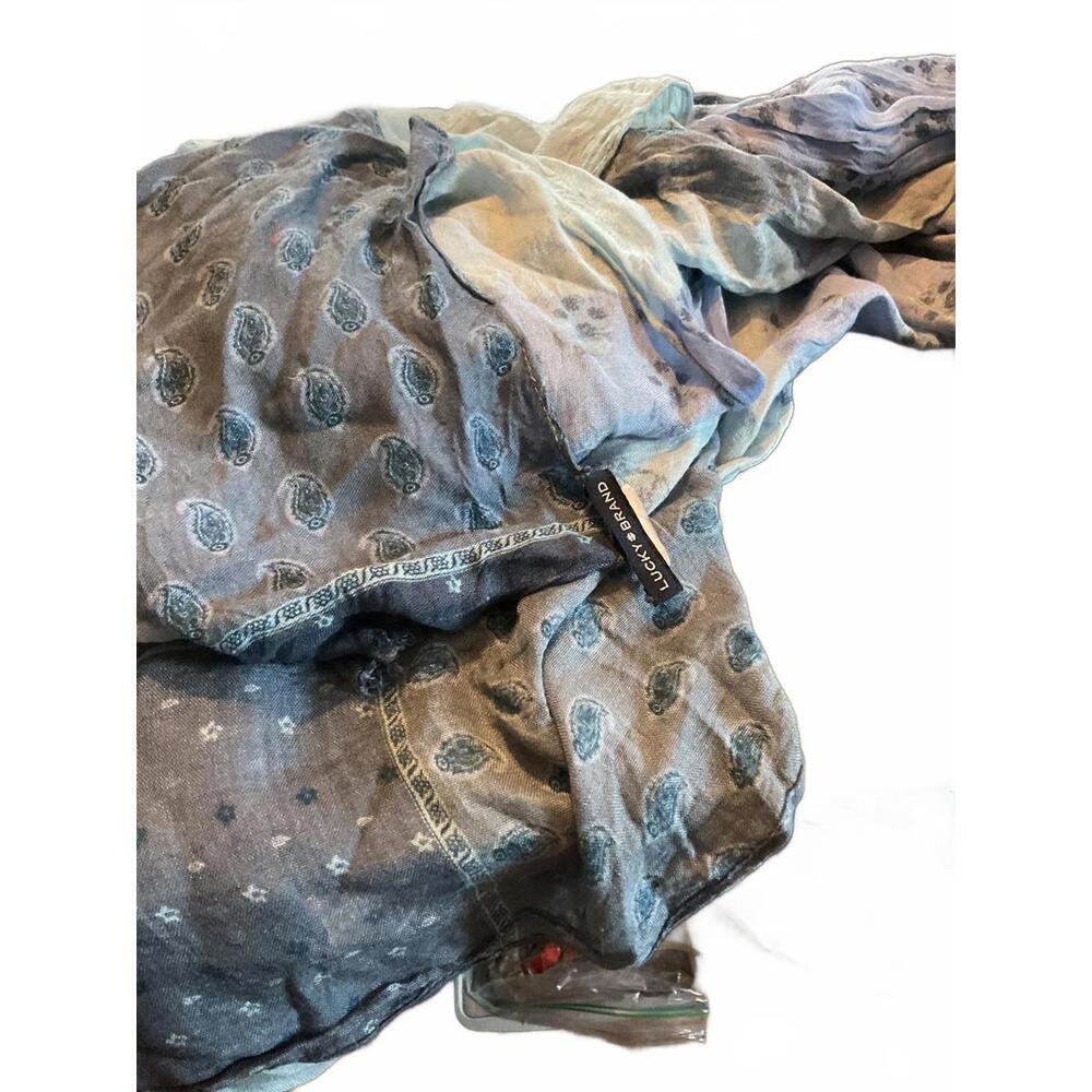 Lucky Brand Patchwork Chiffon ScarfWrap 75 X 42